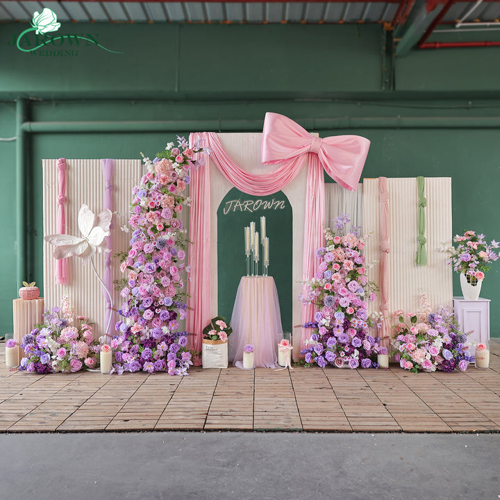 Aisle & Backdrop Flower in Purple/Pink/Green
