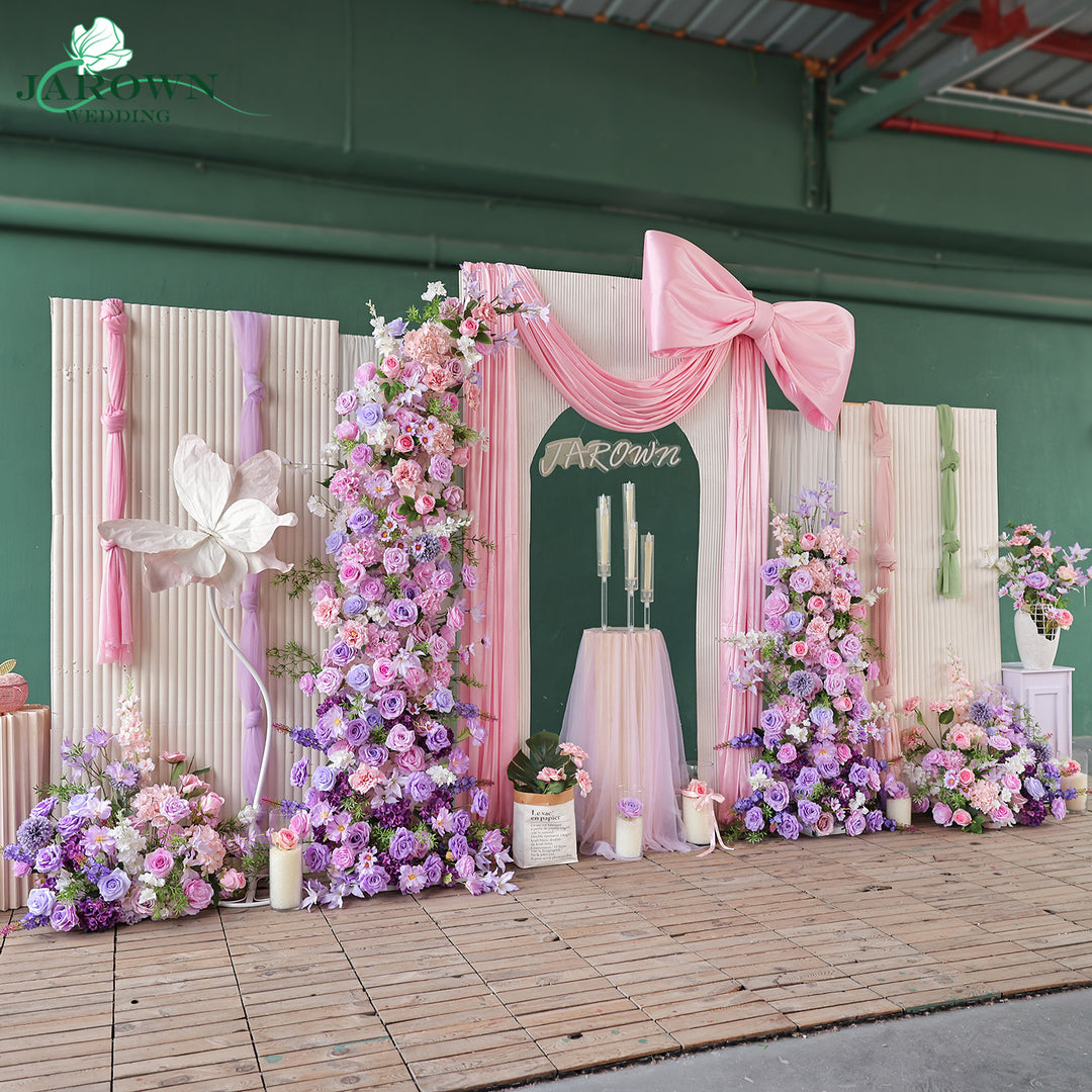 Aisle & Backdrop Flower in Purple/Pink/Green
