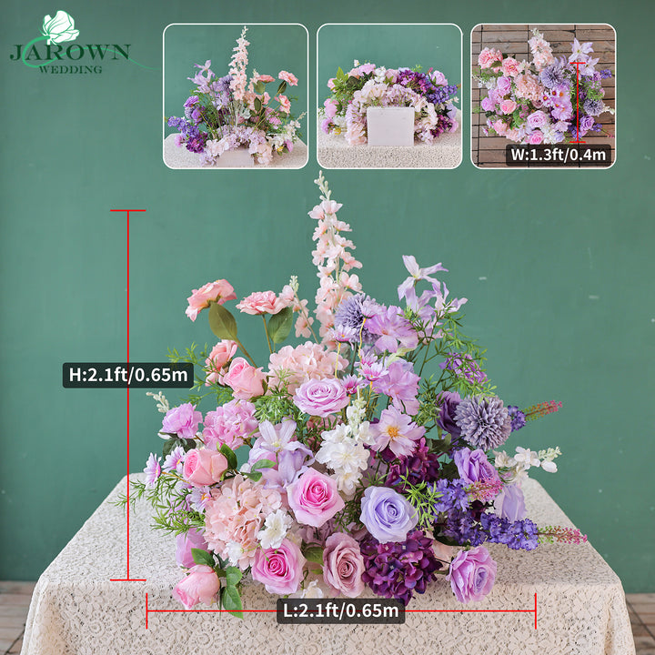 Aisle & Backdrop Flower in Purple/Pink/Green