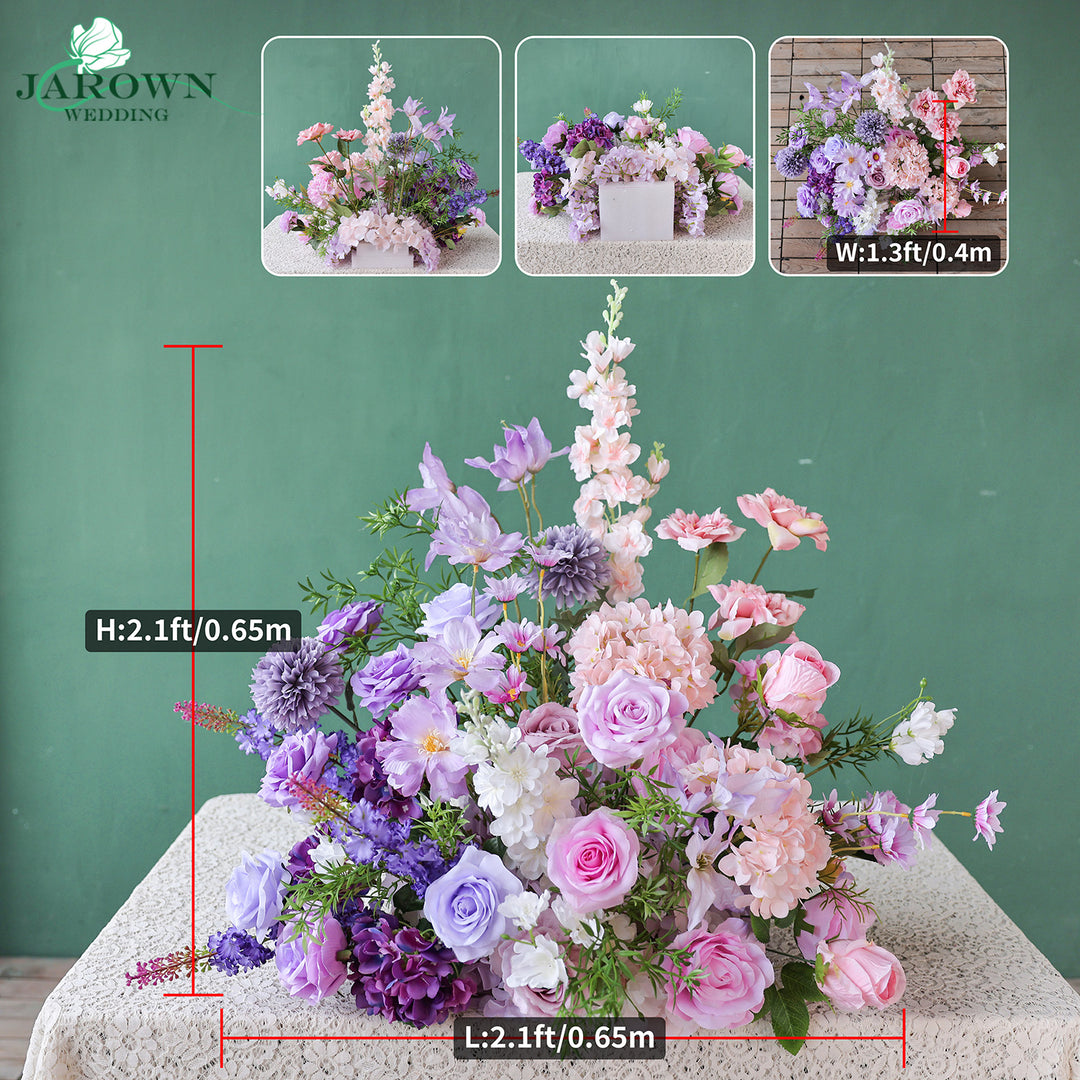 Aisle & Backdrop Flower in Purple/Pink/Green