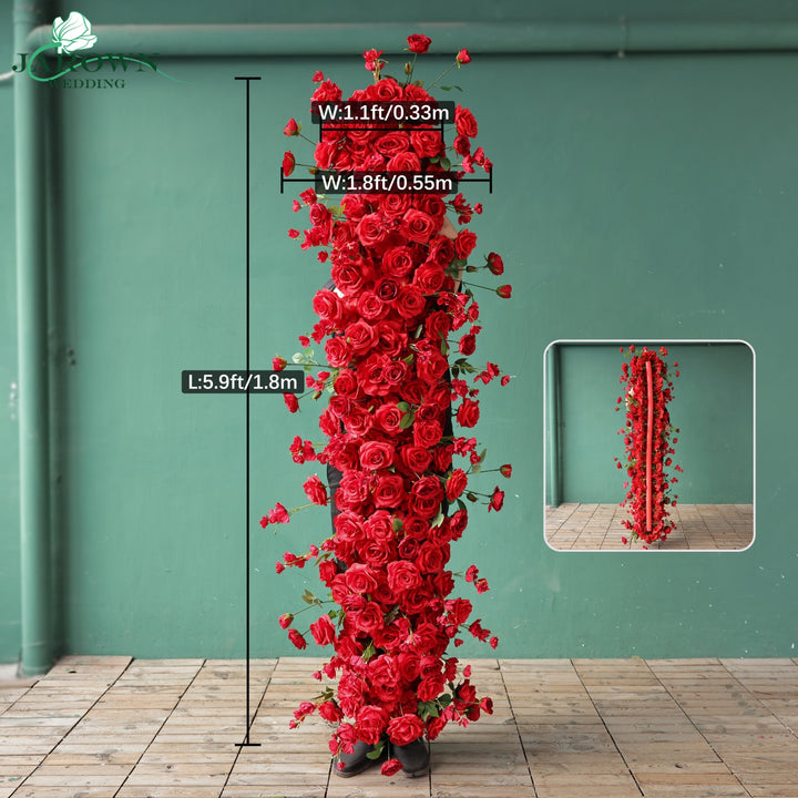 Aisle & Backdrop Flower in Red