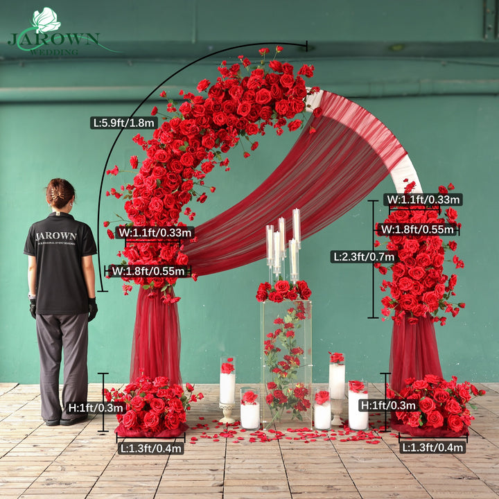 Aisle & Backdrop Flower in Red