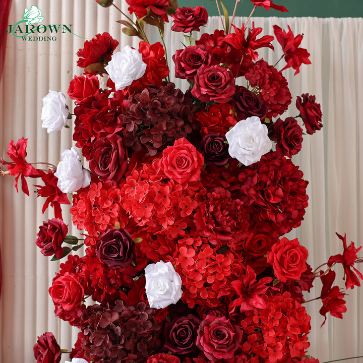 Aisle & Backdrop Flower in Red/Burgundy/White