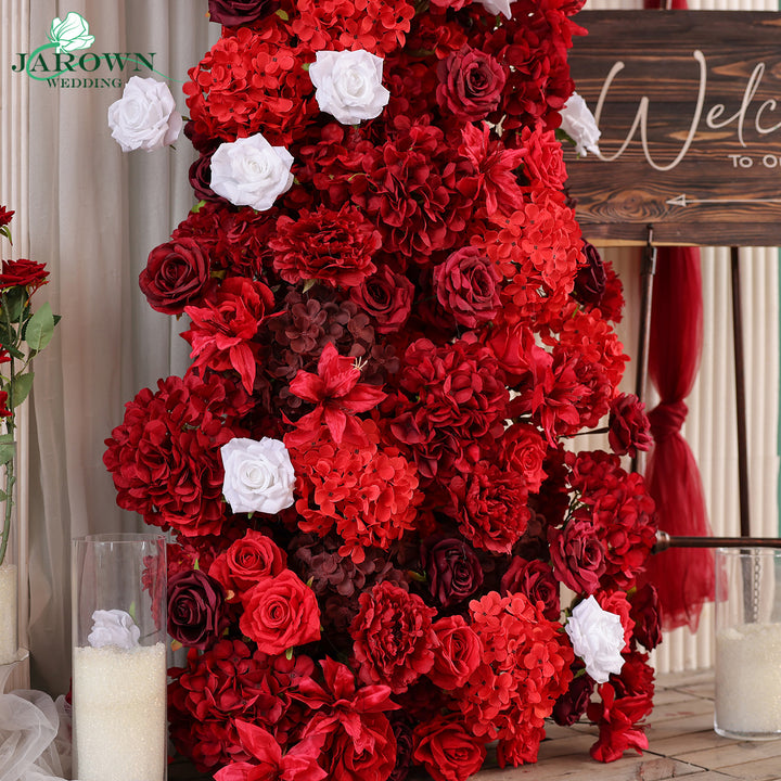 Aisle & Backdrop Flower in Red/Burgundy/White