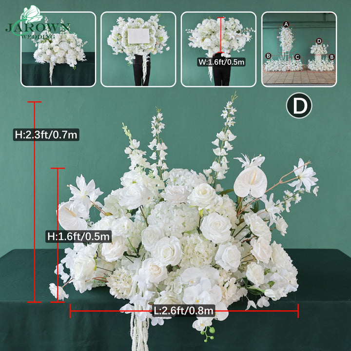 Aisle & Backdrop Flower in White