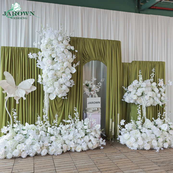 Aisle & Backdrop Flower in White