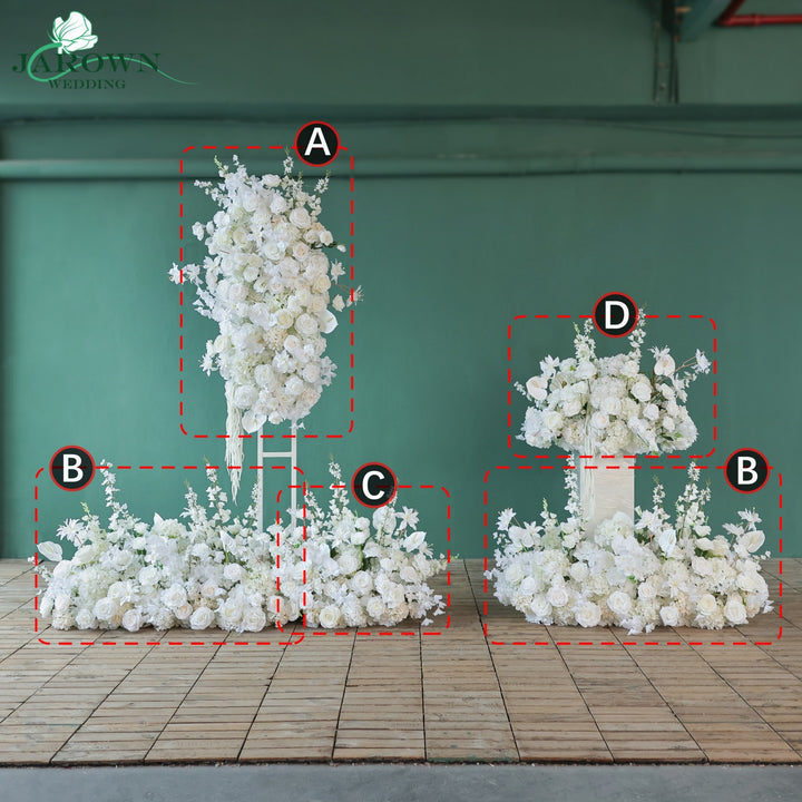 Aisle & Backdrop Flower in White