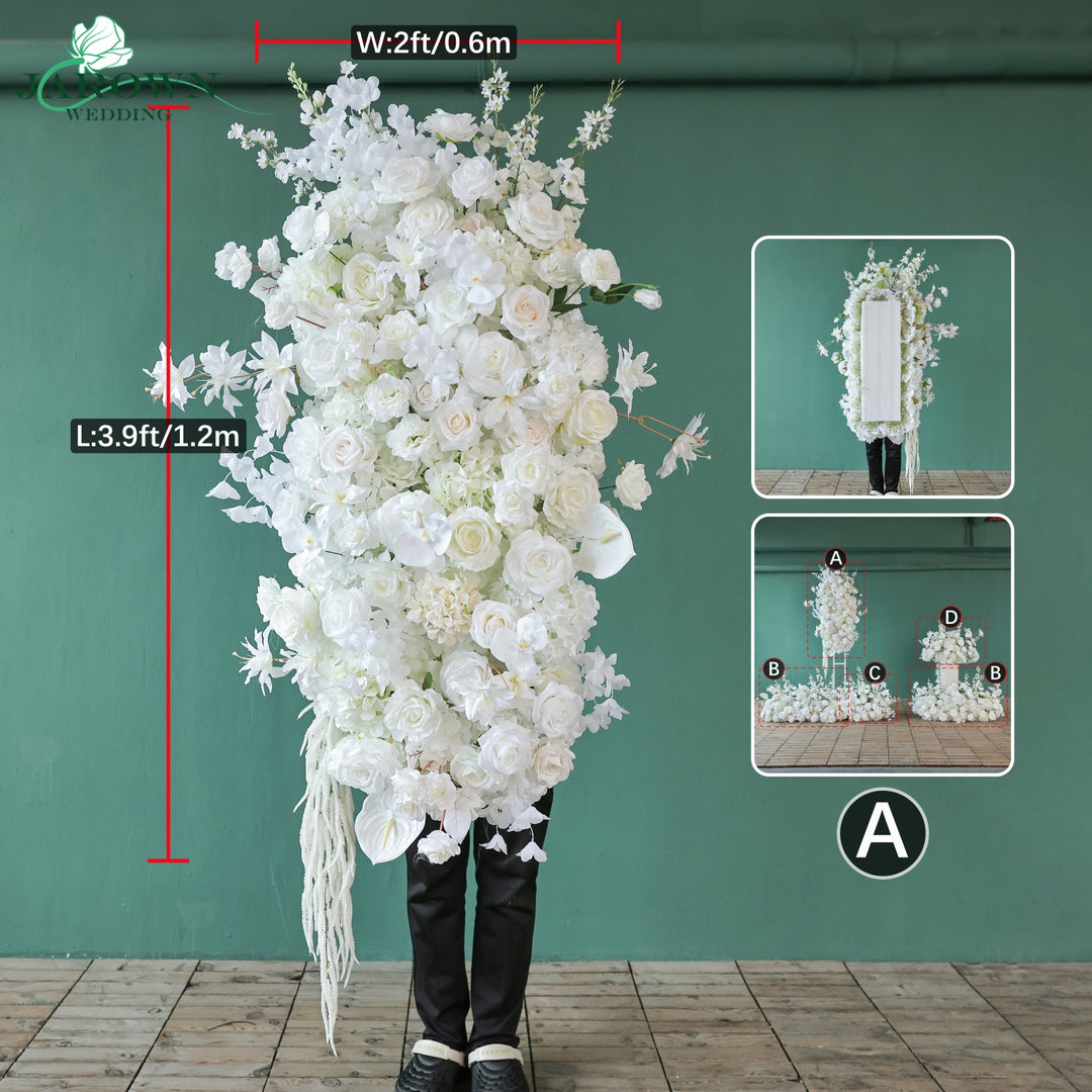 Aisle & Backdrop Flower in White