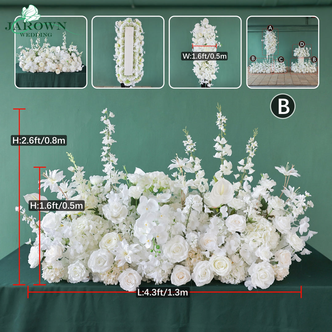 Aisle & Backdrop Flower in White