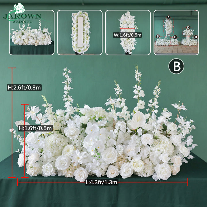 Aisle & Backdrop Flower in White