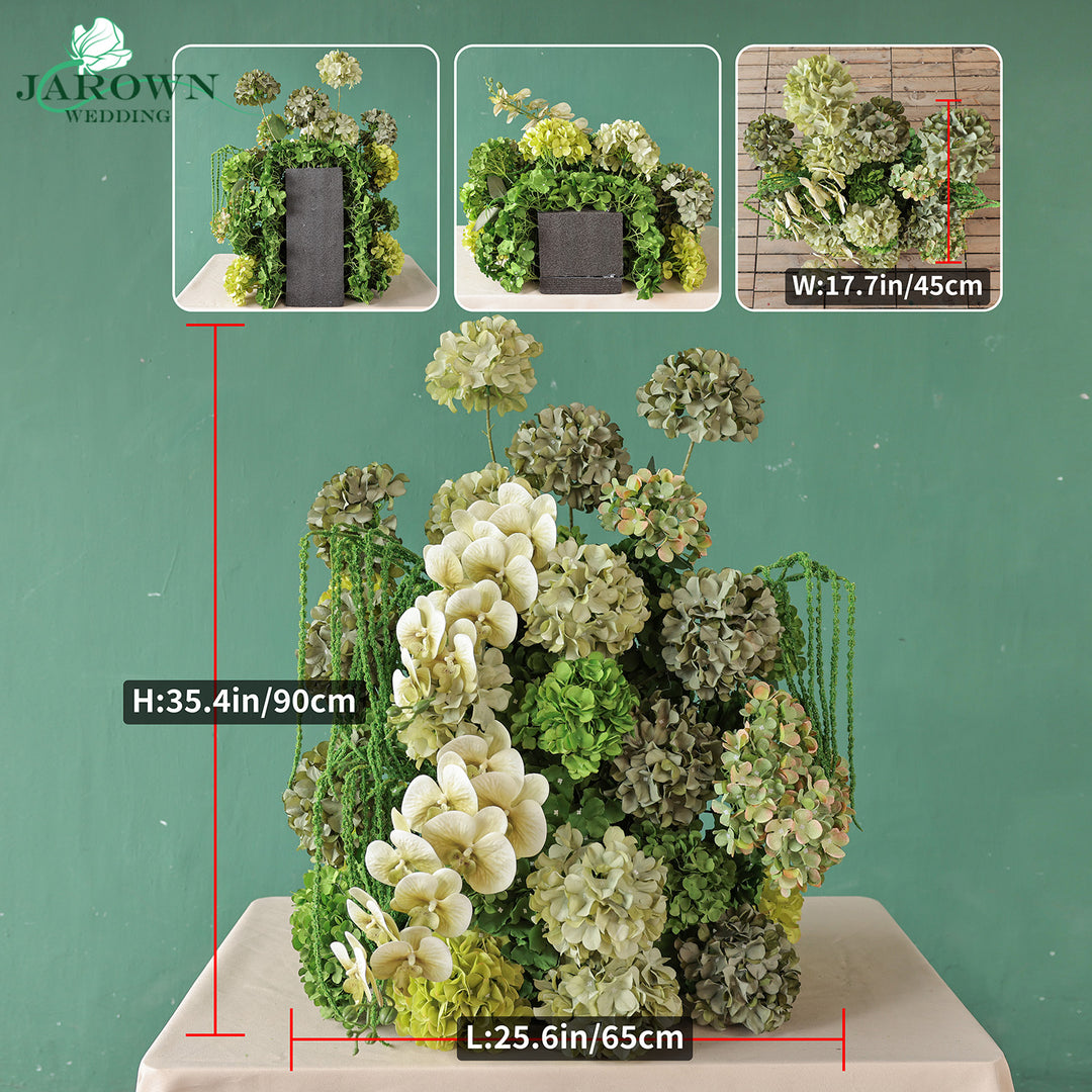 Aisle & Centerpiece in Green