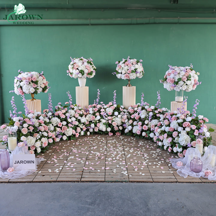 Aisle & Centerpiece in Pink/White/Purple