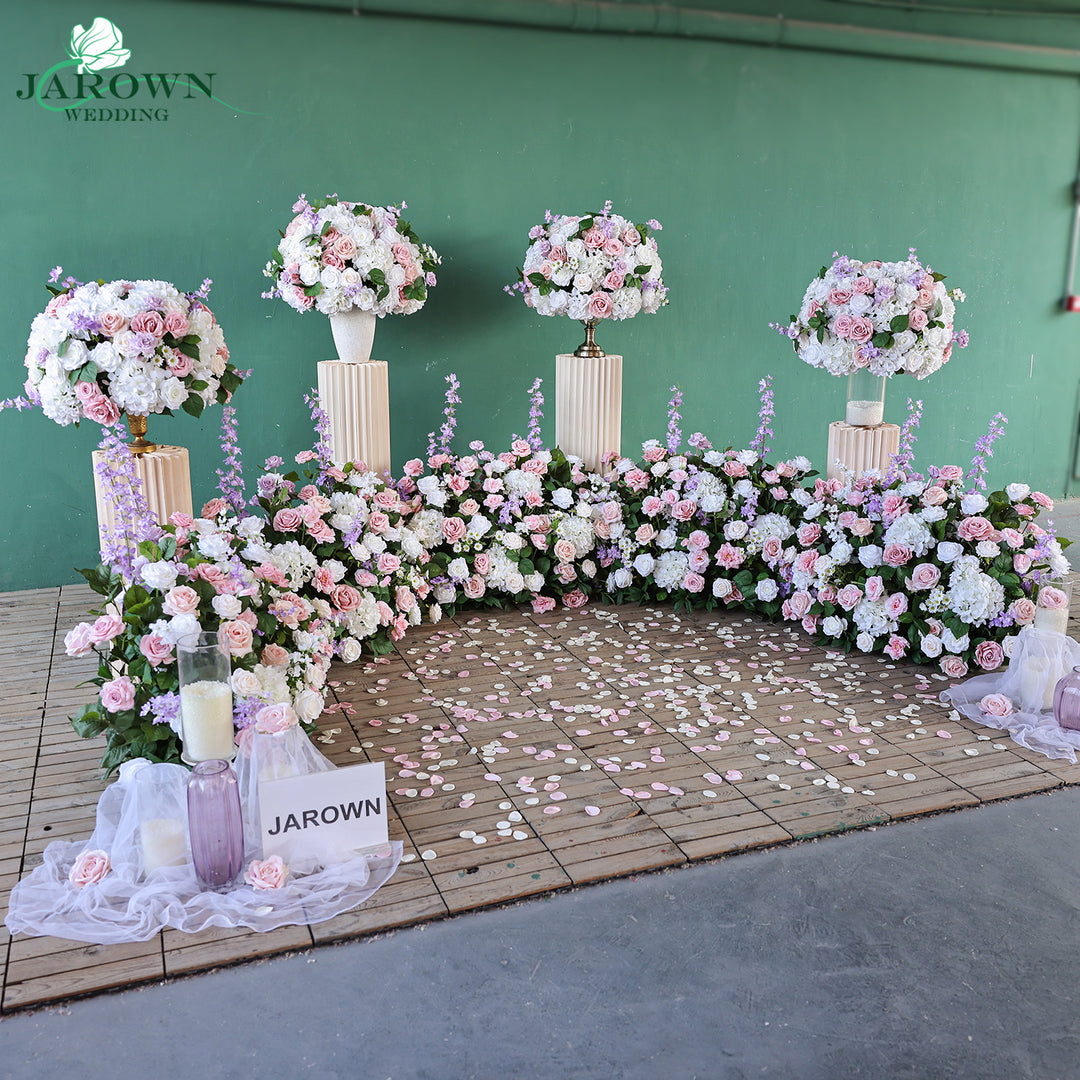 Aisle & Centerpiece in Pink/White/Purple