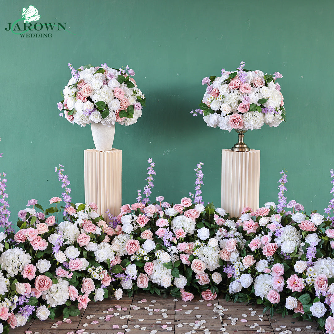 Aisle & Centerpiece in Pink/White/Purple