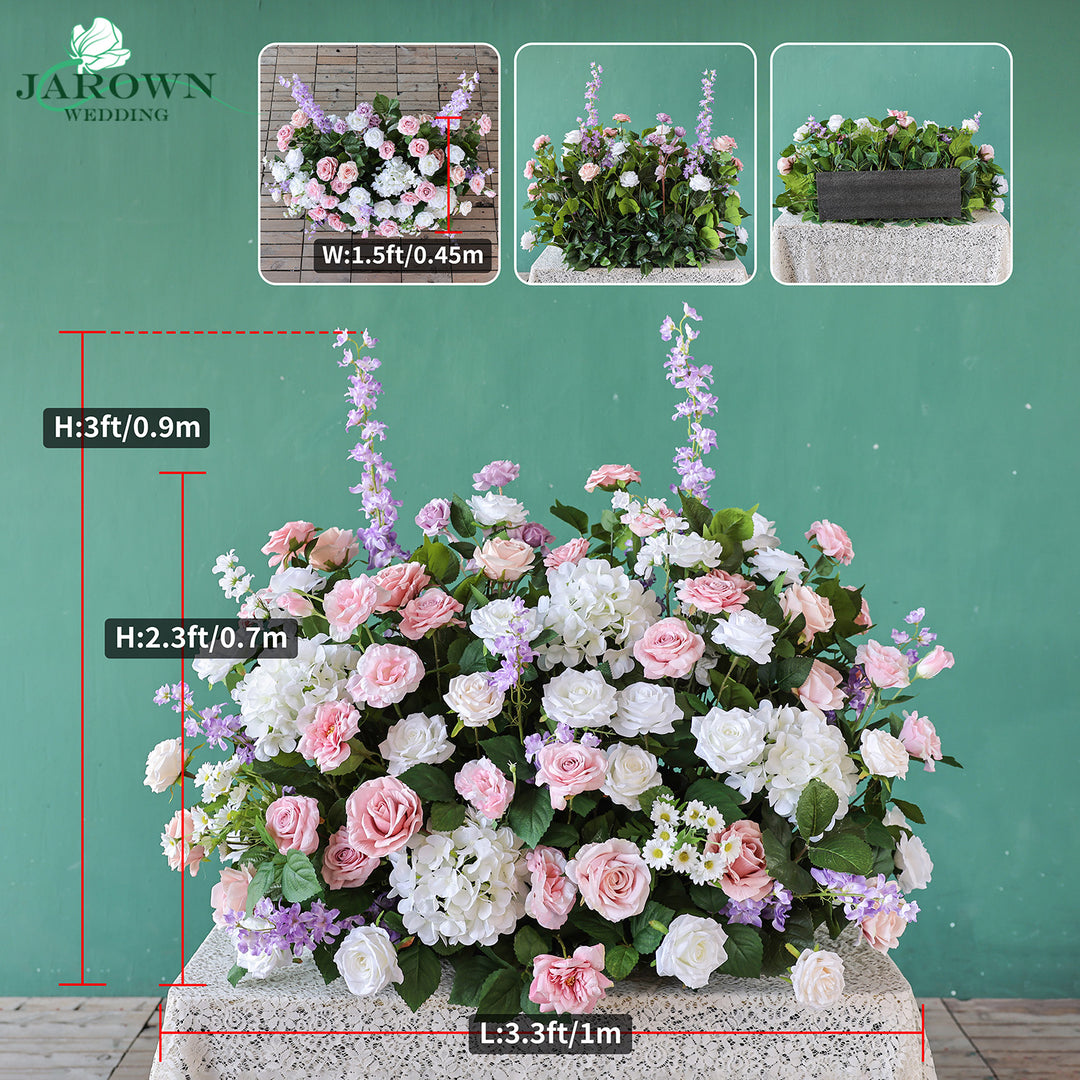 Aisle & Centerpiece in Pink/White/Purple