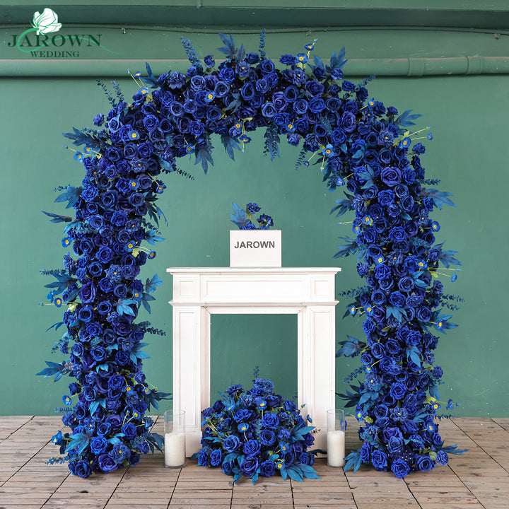 Aisle & Round Flower Arch in Blue