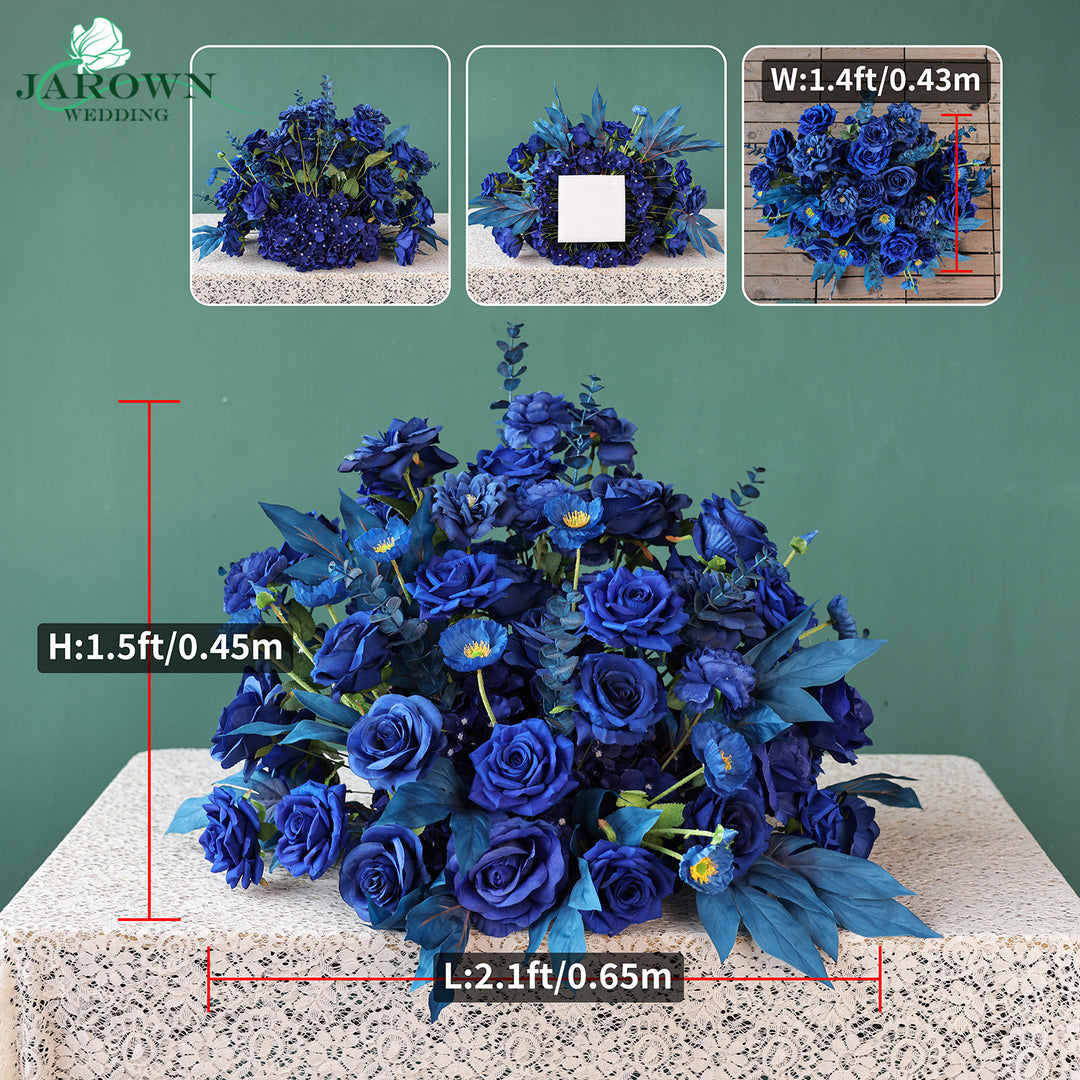 Aisle & Round Flower Arch in Blue