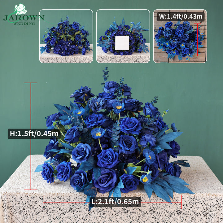 Aisle & Round Flower Arch in Blue