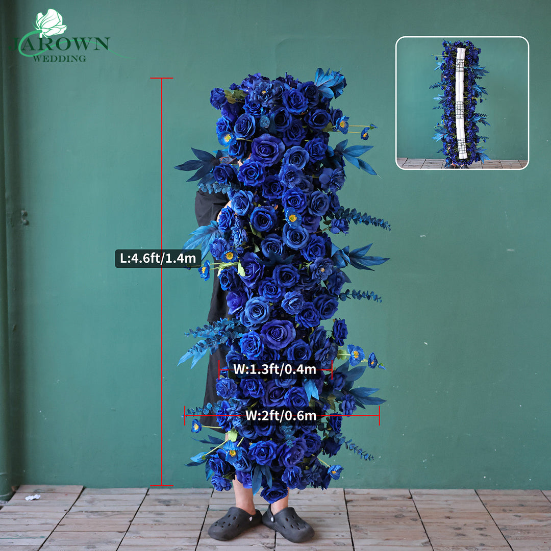 Aisle & Round Flower Arch in Blue