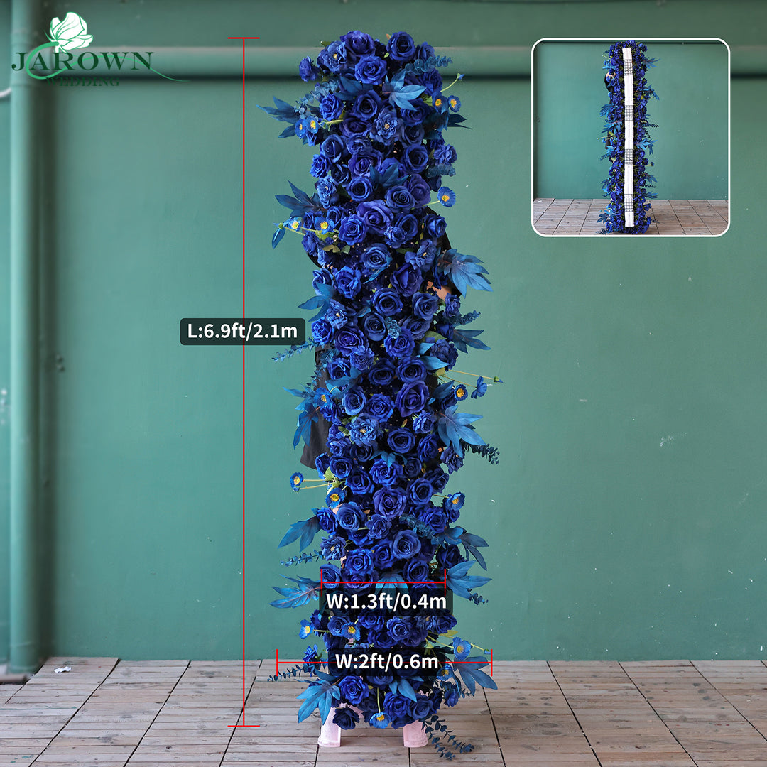 Aisle & Round Flower Arch in Blue