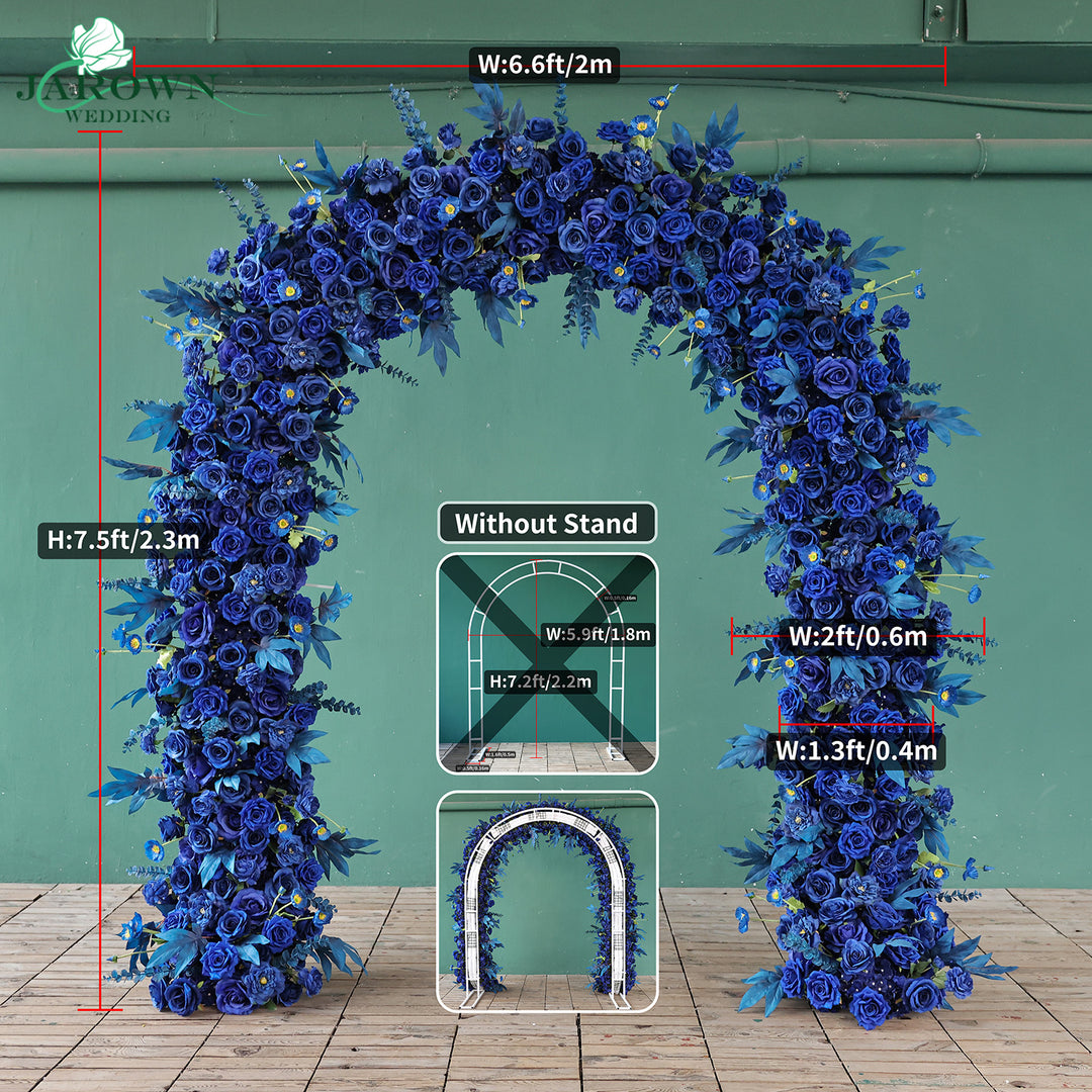 Aisle & Round Flower Arch in Blue