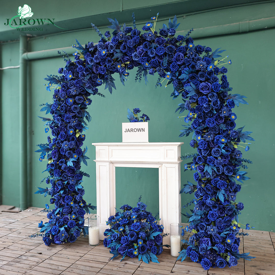 Aisle & Round Flower Arch in Blue
