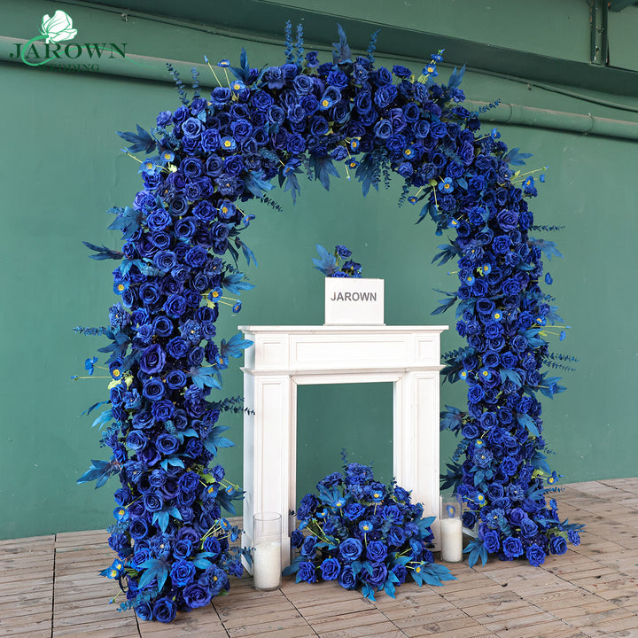 Aisle & Round Flower Arch in Blue