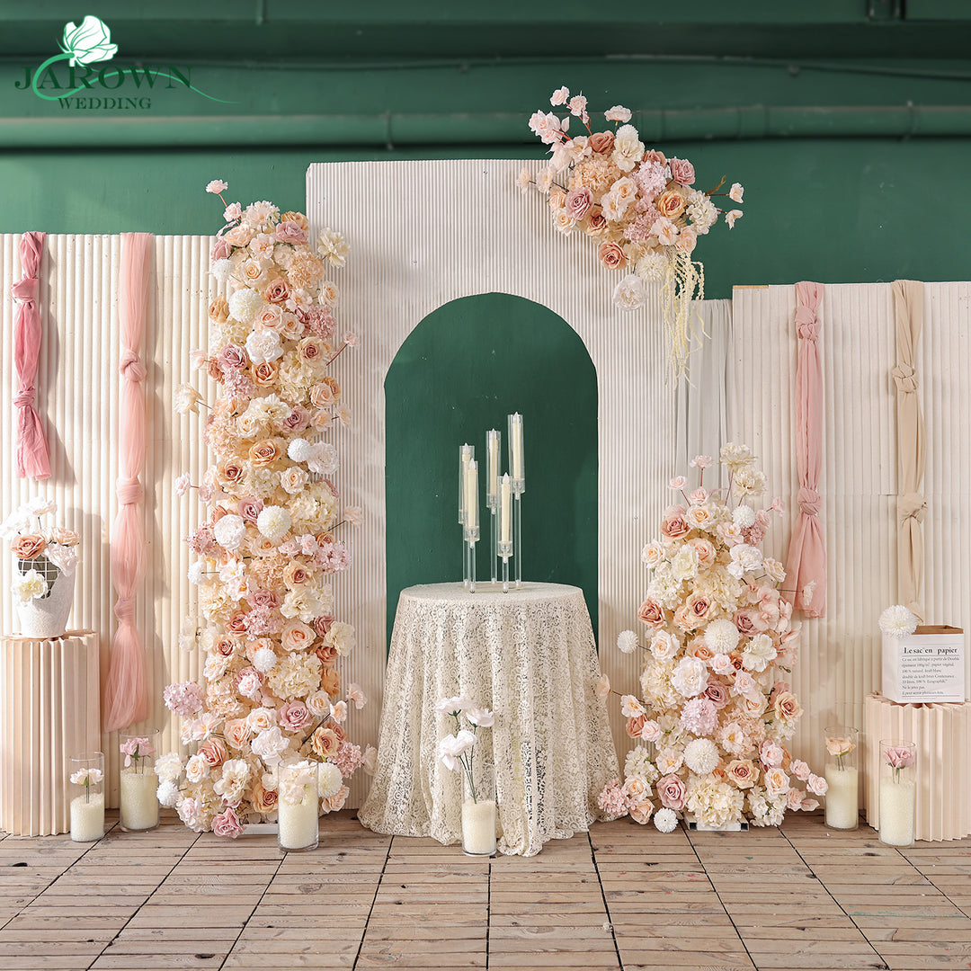 Aisle & Runner & Backdrop Flower in Champagne/Brown