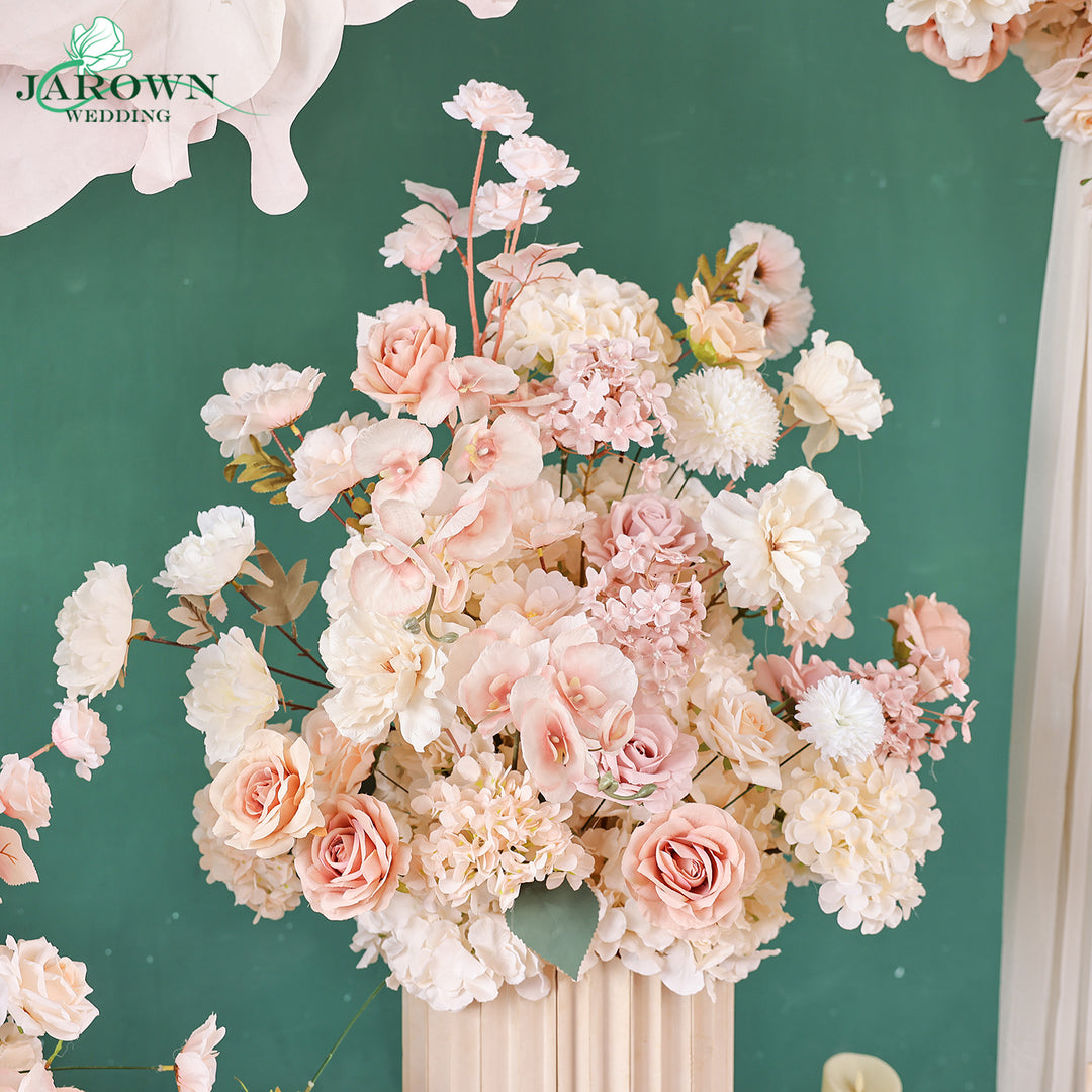 Aisle & Runner & Backdrop Flower in Champagne/Brown