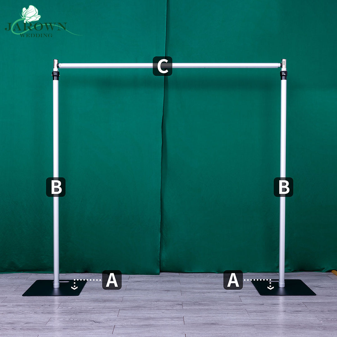 Rectangular Removable Metallic Stand Aluminum Alloy Telescopic Rectangular PRO Stand – JarownWedding