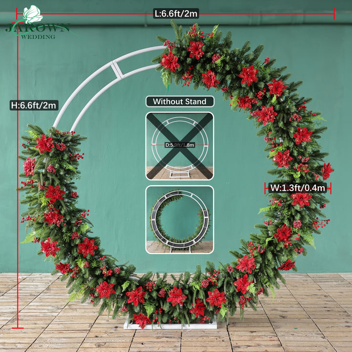 Arch&Backdrop in Red/Green