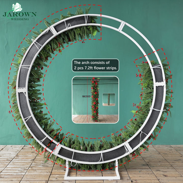 Arch&Backdrop in Red/Green