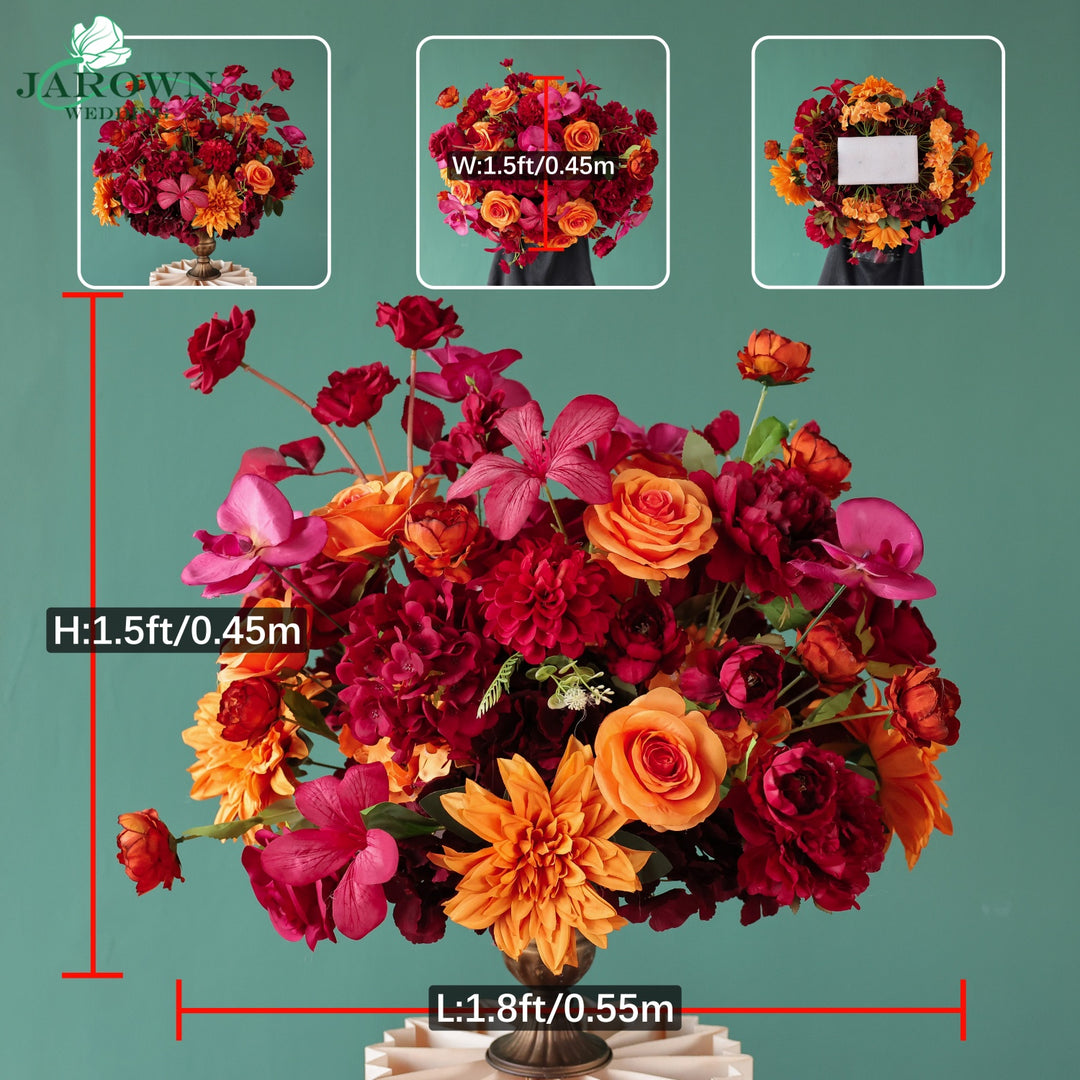 Aisle&Centerpiece in Red/Orange