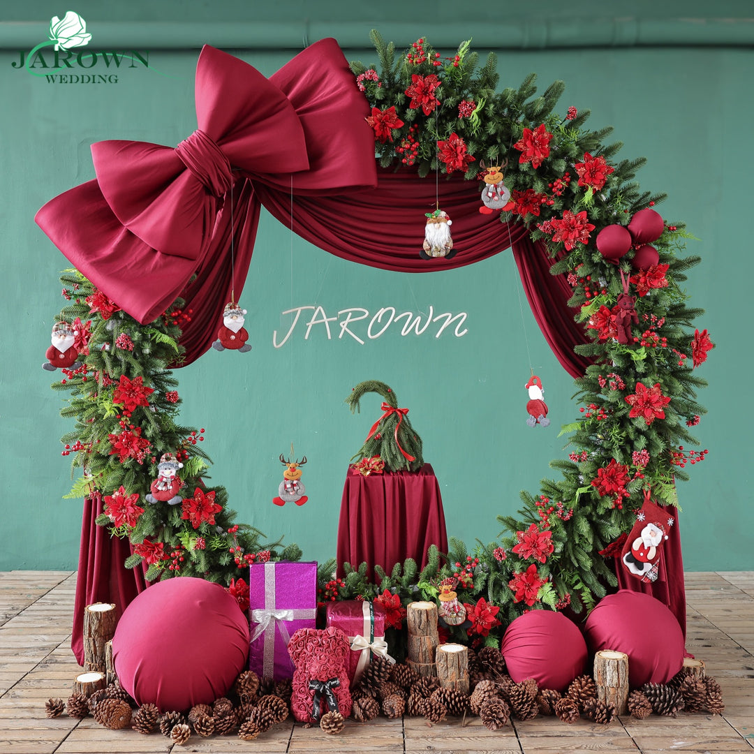 Arch&Backdrop in Red/Green
