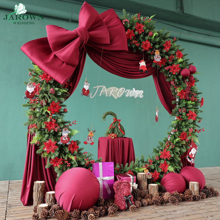 Arch&Backdrop in Red/Green