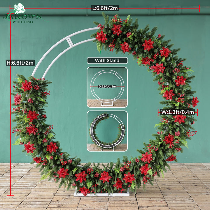 Arch&Backdrop in Red/Green