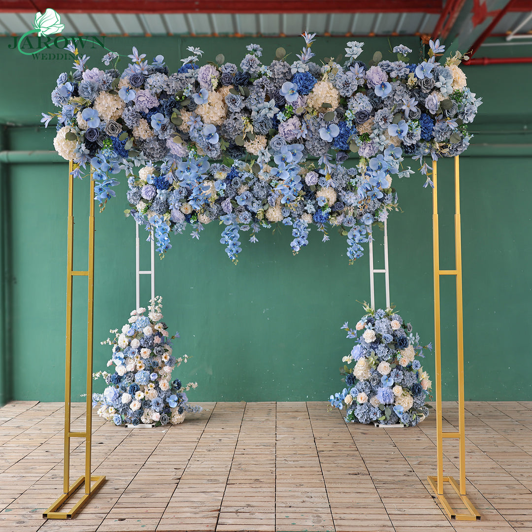 Backdrop Flower in Blue/Champagne