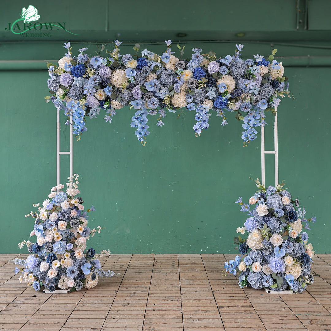 Backdrop Flower in Blue/Champagne