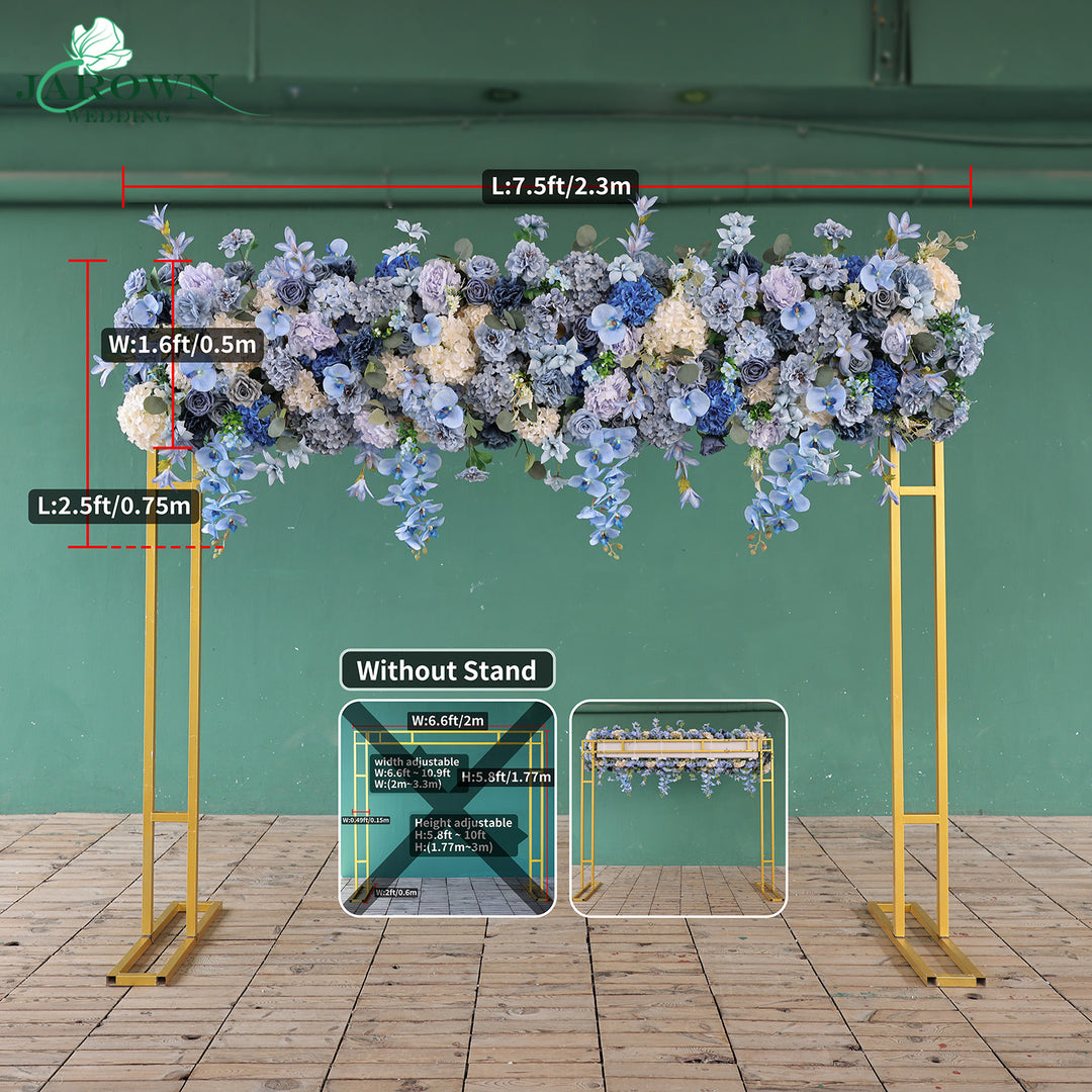 Backdrop Flower in Blue/Champagne