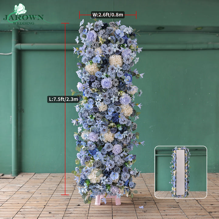 Backdrop Flower in Blue/Champagne