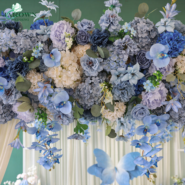 Backdrop Flower in Blue/Champagne