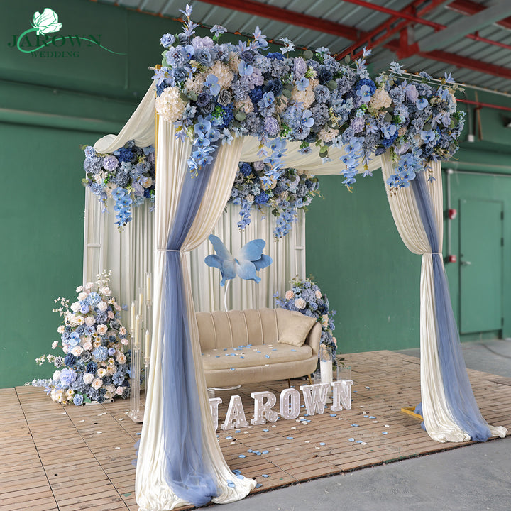 Backdrop Flower in Blue/Champagne