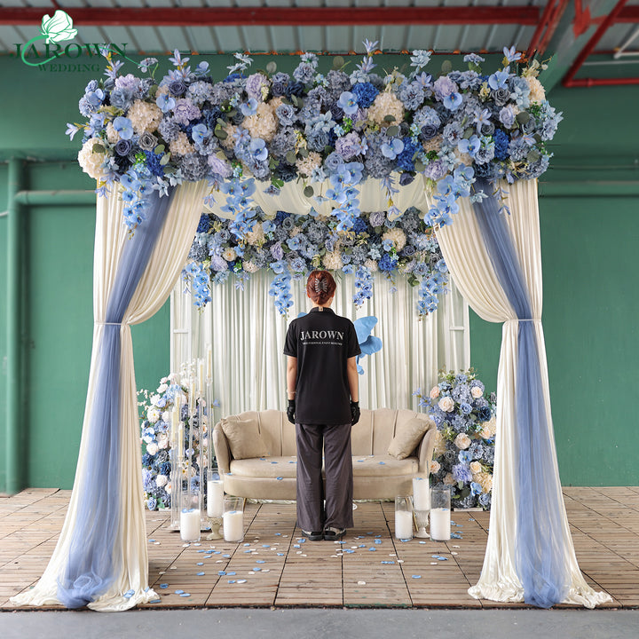 Backdrop Flower in Blue/Champagne