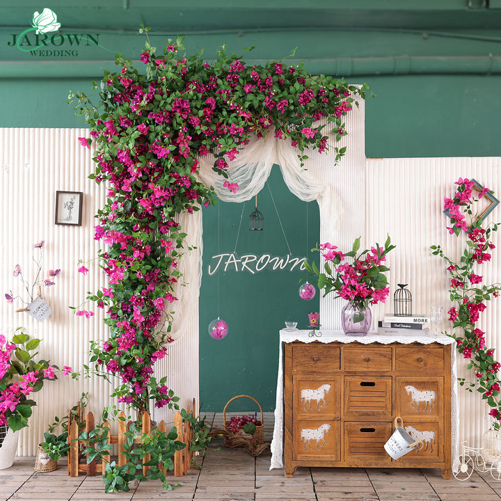 Backdrop Flower in Green/Pink