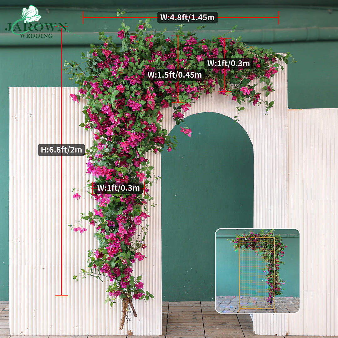 Backdrop Flower in Green/Pink
