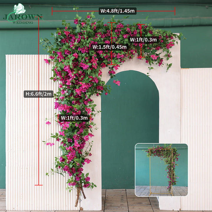 Backdrop Flower in Green/Pink