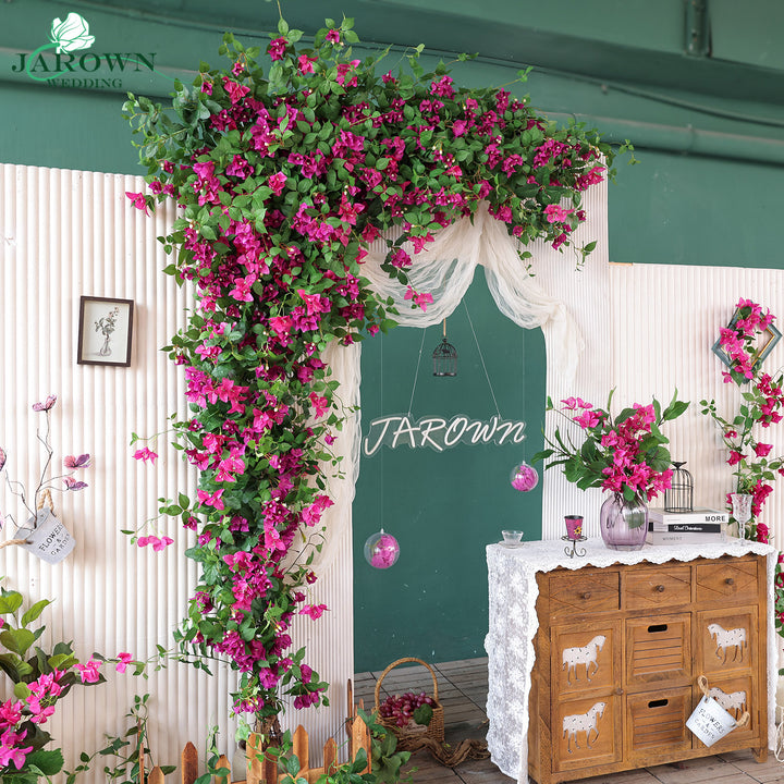 Backdrop Flower in Green/Pink