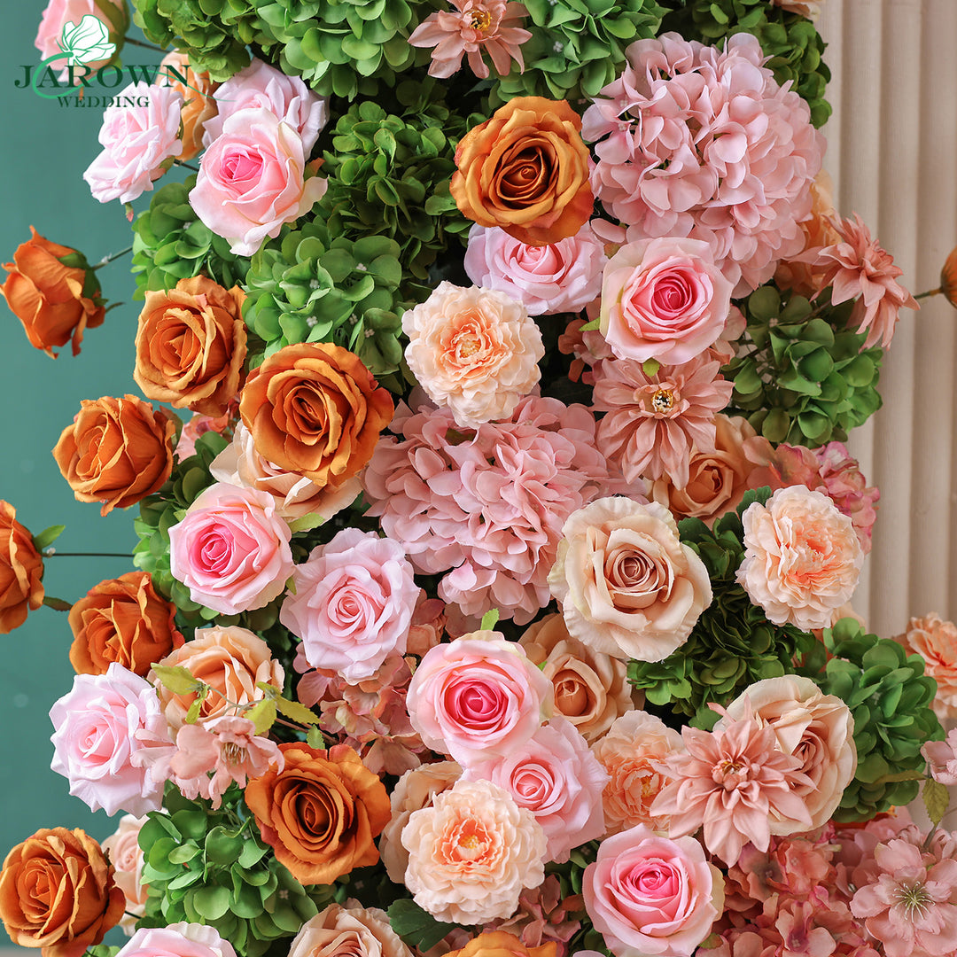 Backdrop Flower in Green/Pink/Champagne/Brown