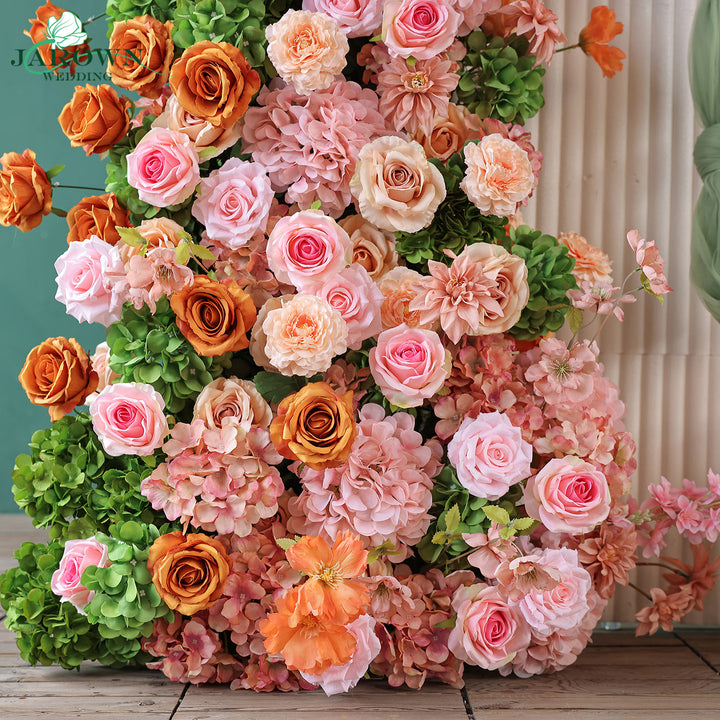 Backdrop Flower in Green/Pink/Champagne/Brown