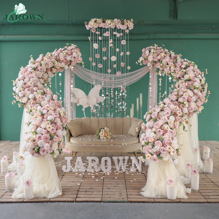 Backdrop Flower in Pink/Champagne